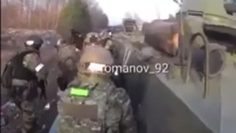 Sabotage unit of the armed forces of Ukraine vs Russian column