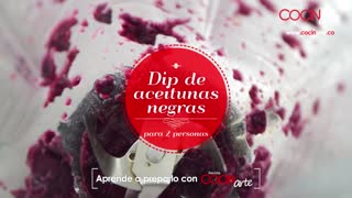 Receta Cocinarte: Dip de aceitunas negras