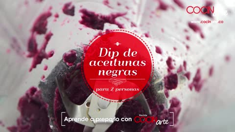 Receta Cocinarte: Dip de aceitunas negras