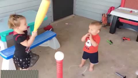 Best cute baby playing