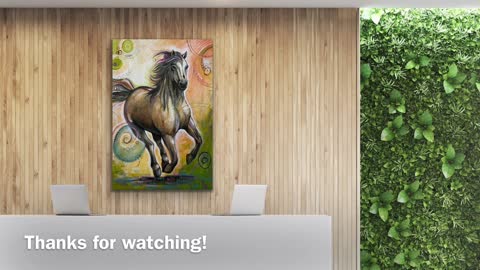 Time Lapse Speed Painting art horse animal equine tutorial, Run Free by Amy Giacomelli