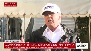 Donald Trump says he has the absolute right to declare a national emergency