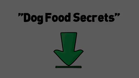 Dog food secret