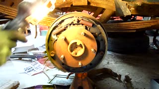 Arcing brake shoes by hand Episode 125