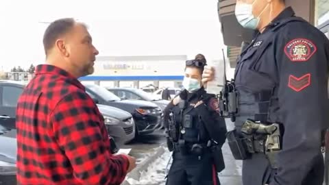 Police officer unlawfully now delivering registered mail to Canadian citizen Arthur Pawlowski