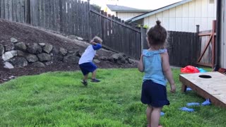 Little Boy Loses His Mind After Getting His First Kiss