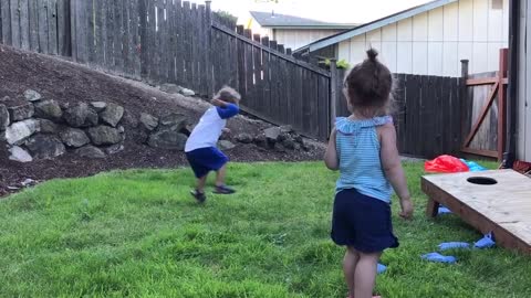 Little Boy Loses His Mind After Getting His First Kiss