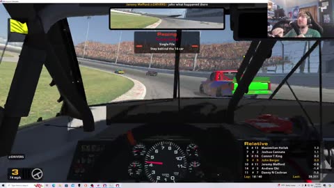 iRacing C Fixed Craftsman Truck Series from Gateway 5/28/24. Derek Kraus is in this Race.