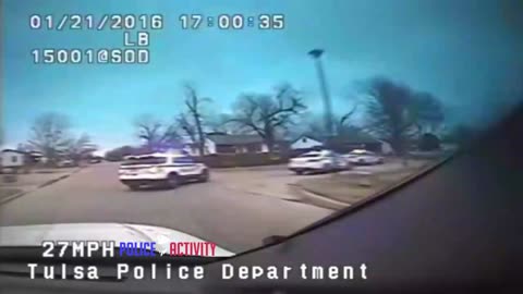 Dashcam Video Shows Chase With Tulsa Shooting Suspect