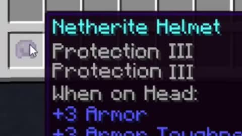 "the strongest armor in minecraft (glitched)"