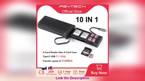 Top PGYTECH CreateMate High-Speed SD Card Reader U