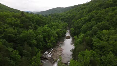 Six Finger Falls Arkansas | DJI Mavic Air 2 Drone Video