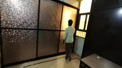 Aluminum glass door 3 panels