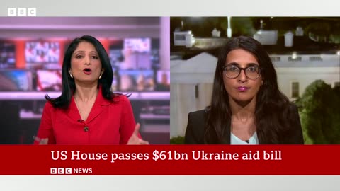 Russia-Ukraine war: US House passes crucial aid deal worth $61bn | BBC News