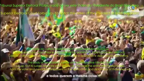 TSE Proibiu você de ver este Vídeo do Bolsonaro.