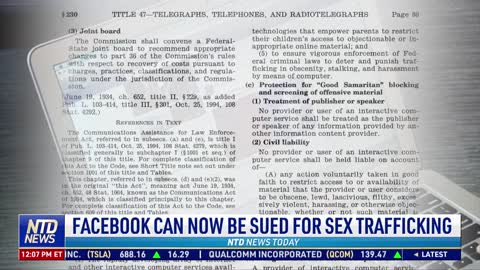 Facebook Can Now Be Sued for Sex Trafficking