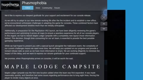 Let's play some Phasmophobia and play Maple lodge Campsite before its redone