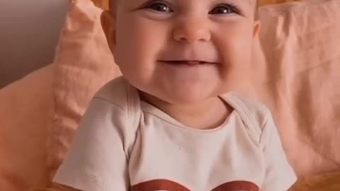 Baby smile indicates everything is Okay 👍