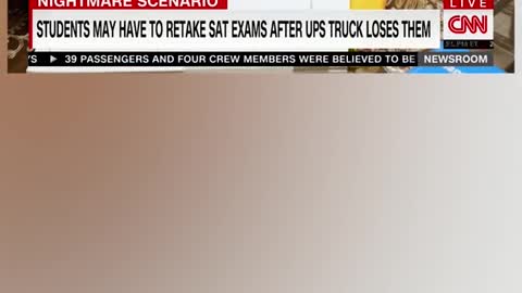 STUDENTS MAY HAVE TO RETAKE SAT EXAMS AFTER UPS TRUCK LOSES THEM