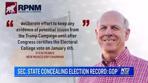 New Mexico Sec. State CONCEALS Election Records