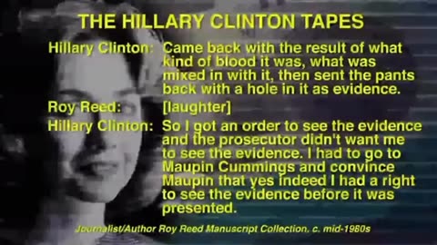 The Hillary Clinton Tapes from Roy Reed's Manuscript Collection, c. 1980s