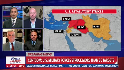 The U.S. military struck more than 85 IRGC-affiliated targets in Iraq and Syria.