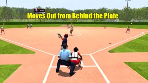 2 Umpire - Runner on 2B - Fly Ball To Right Field