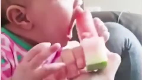 Funny Baby Videos eating fruits # Short