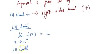 Math4A Lecture Overview MAlbert CH2 | 3 One-sided Limits