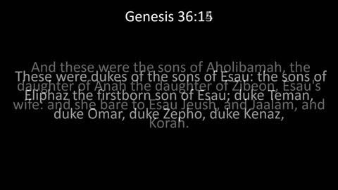 KJV Bible Genesis Chapter 36