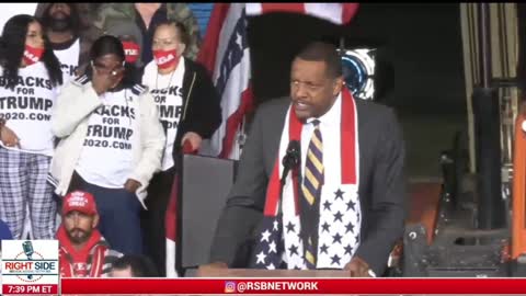 Vernon Jones at Trump rally in Dalton, Georgia on January 4, 2021