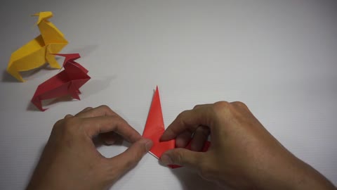 cara membuat rusa origami (animal origami) - easy origami