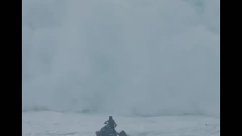 the power of the sea in Nazaré, Portugal