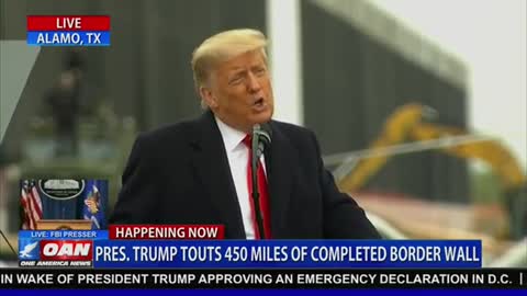 President Trump thanks Law Enforcement at the Southern Border