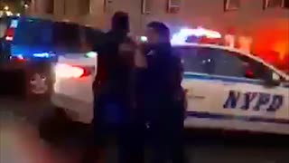 Crowd ambushes NYPD during arrest, officer put in a headlock by assailant