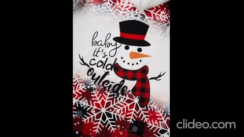 Christmas Snowman Baby It's Cold Outside Plush Blouse