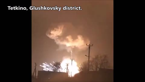 A Large Explosion Has Happened Last Night In Tetkino, Glushkovsky District. 🇷🇺