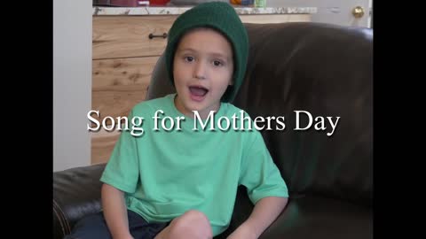 Little Boy Sings for Mother's Day