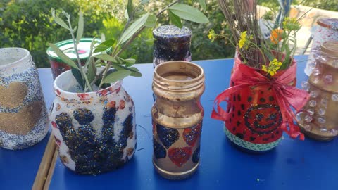 Handicraft in glass