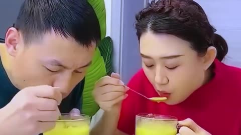 Funny Husband and Wife Yummy Food Eating Challenge 🍲😋🤣 Ep17