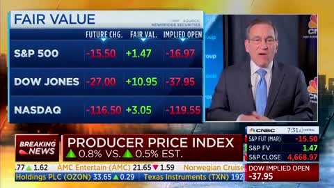 CNBC's Rick Santelli on producer prices: "All the numbers are hotter than expected."