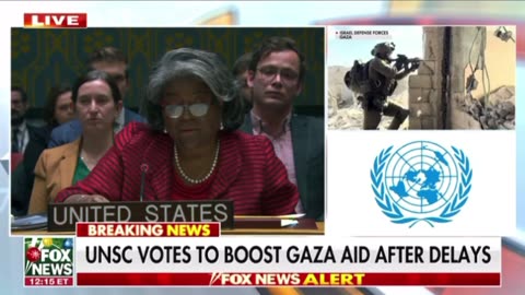 13 to 0 to boost Gaza aid, United States and Russia abstain from vote
