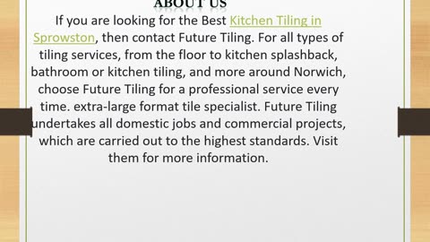 Kitchen Tiling in Sprowston