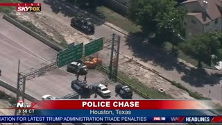 High Speed Police Chase In Houston End With A Bang