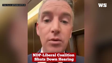 NDP Liberal coalition shuts down hearing