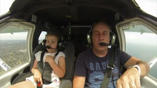 Little Girl Throws Up During Flight