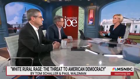 MSNBC guest says "White rural voters" in America are "a threat to democracy."