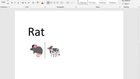 Rat sign in the MS office