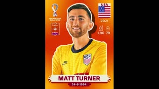 FIFA PANINI WORLD CUP 2022 NATIONAL FOOTBALL TEAM OF U.S.A.