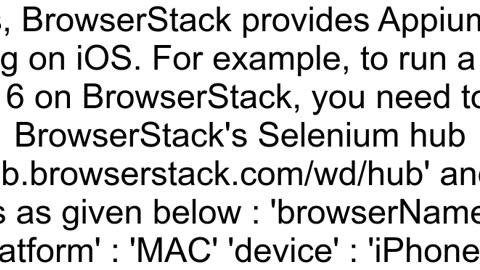 Is it possible to run Appium tests on Browserstack